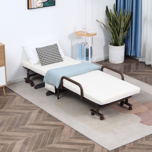 Folding bed with mattress - folding,